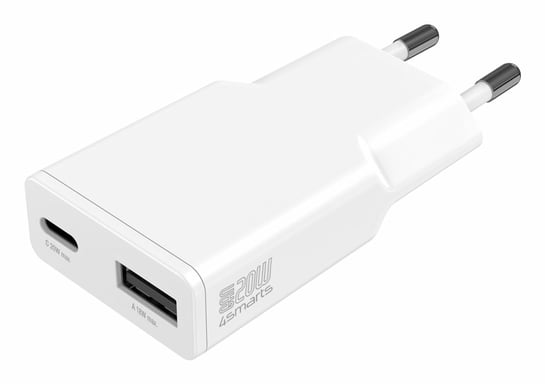 4smarts 541122 cargador de dispositivo móvil Smartphone, Tableta Blanco Corriente alterna Carga rápida Interior