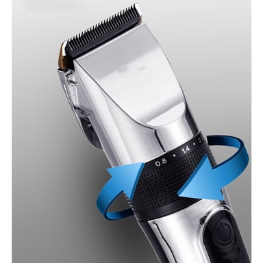 Tondeuse à cheveux avec écran LCD et accessoires Silver