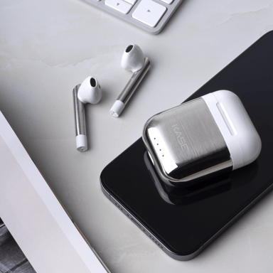 Écouteurs sans fil Sonik Ultra On-Ear avec boîtier de chargement, Argent Titanium