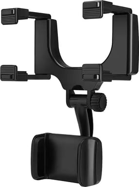 Supporto auto per smartphone regolabile su retrovisore rotante 360°