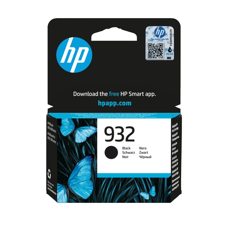 HP 932 - Noir - original - cartouche d'encre - pour Officejet 6100, 6600 H711a, 6700, 7110, 7510, 7610, 7612 - Neuf