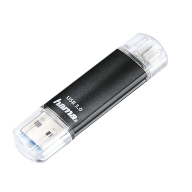 Clé USB ''Laeta Twin'', USB 3.0, 16 GB, 40 MB/s, noire