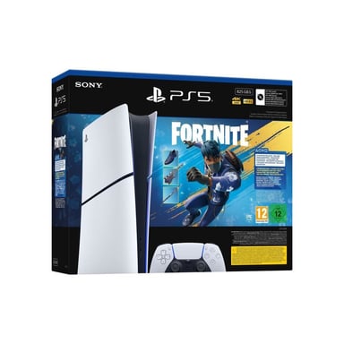 Consola Sony PlayStation 5 Slim Edición Digital 825 GB SSD + Mando DualSense + Pack Fortnite