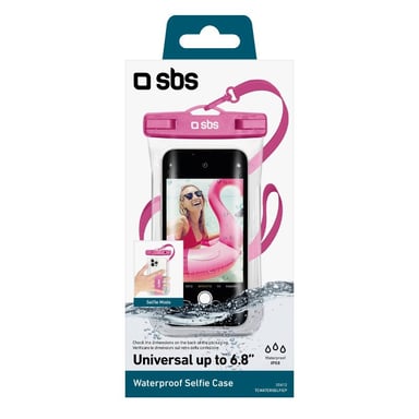 SBS TEWATERSELFIEP coque de protection pour téléphones portables 17,3 cm (6.8'') Rose Universel