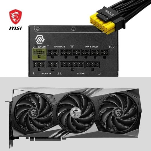 Fuente de Alimentacion MSI 80 Plus Gold MAG A1000GL Modular ATX 3.1 PCIe 5.0 - vue 4