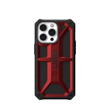 Coque de protection Monarch pour iPhone 13 Pro - Noir et rouge