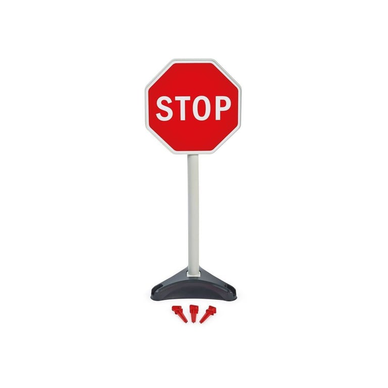 Panels de signalisation Ecoiffier Tp 476 3 panneaux de circulation pour jeu d'imitation Roadworks Neuf - vue 2