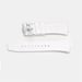 Correa de silicona para reloj Tissot PRX Series White  Hebilla plateada