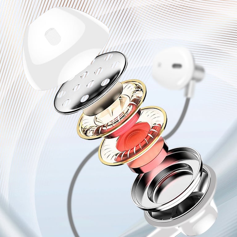 Écouteurs Nylon Tressé Intra auriculaires Jack 3.5mm Kit mains libres Neuf - vue 3