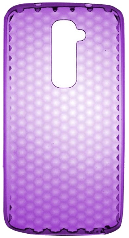 Coque silicone unie compatible Givré Violet LG Optimus G2