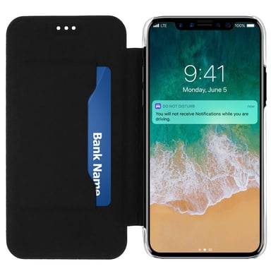 Akashi Nueva York Universal Apple iPhone X / XS Cartera - Multicolor