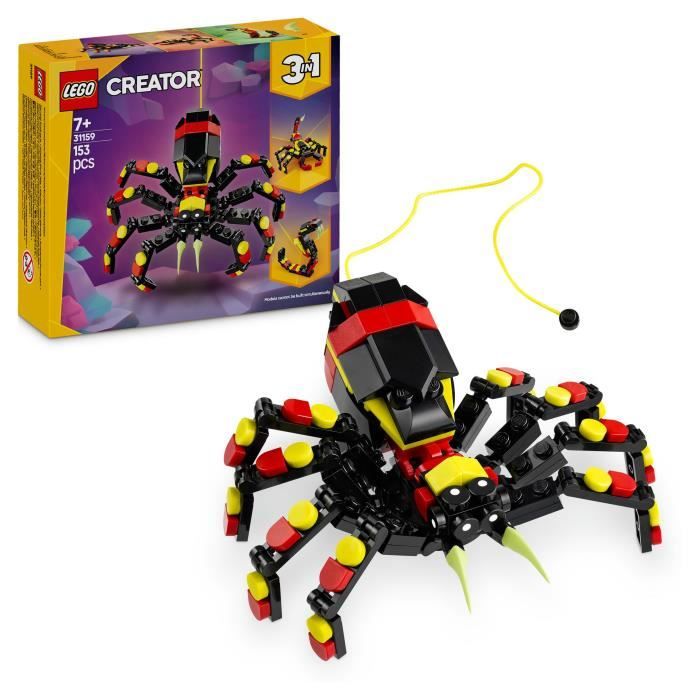LEGO Creator 3-en-1 Animaux sauvages: l'araignée surprenante 31159 - Neuf