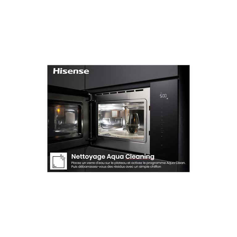 Micro-Ondes Grill Encastrable Hisense BIM325GI63DBG – 25L 900W - vue 5