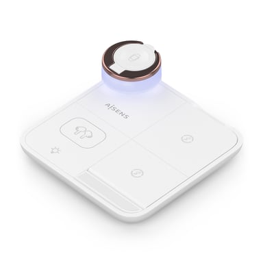 AISENS Cargador Inalambrico USB-C 4 en 1 De 15W Para Movil, Apple Watch, Auriculares Con Estuche De Carga, Blanco