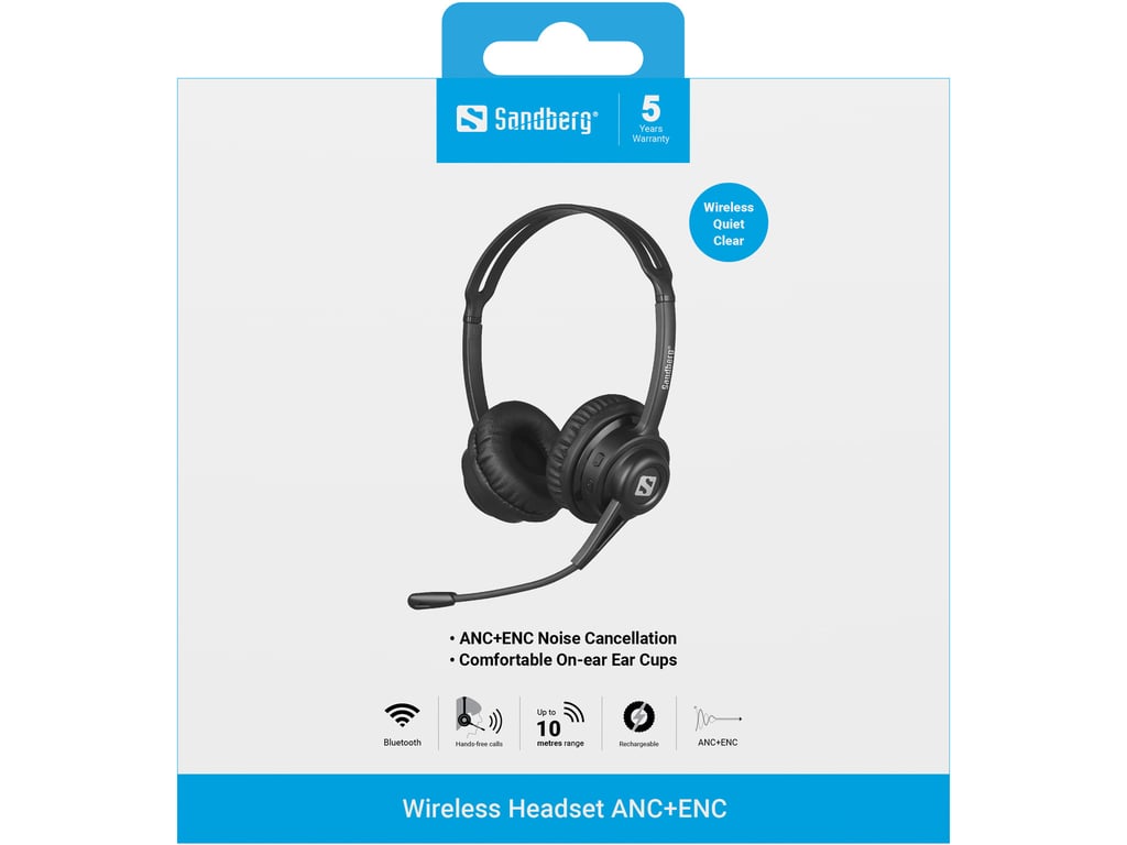 Casque Sans Fil Sandberg 126-44 – Réduction de Bruit, 20 h Autonomie - vue 2