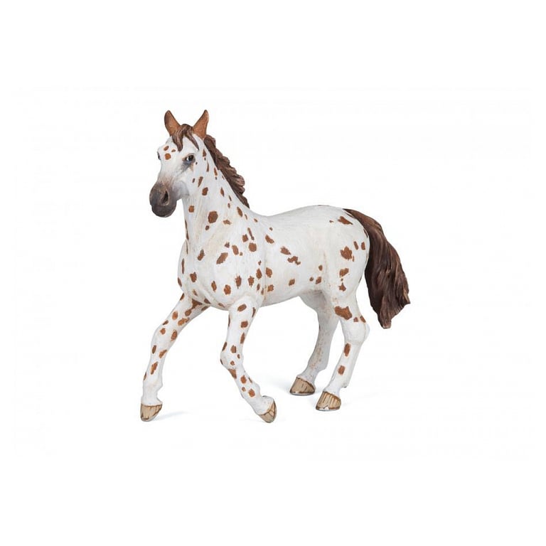 Figurine de Jument Appaloosa Brune de Collection PAPO Neuf - vue 1