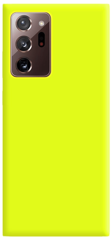 Coque silicone unie compatible Mat Jaune Samsung Galaxy Note 20 Ultra
