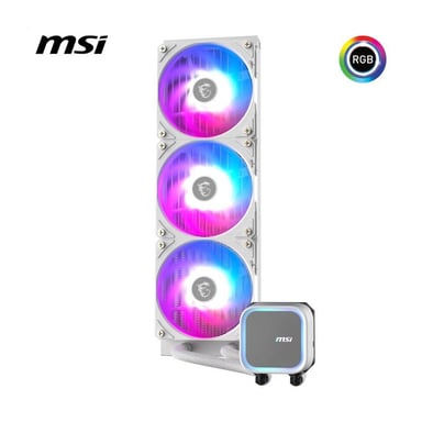MSI MAG Coreliquid A13 360 WHITE Scheda madre, CPU All-in-One Liquid Cooler 12 cm Bianco 1 pc