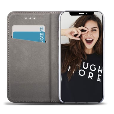 JAYM - Etui Folio Or compatible avec [SAMSUNG GALAXY A54 5G] – Fermeture Magnetique – Fonction cinéma Stand – Rangement cartes inclus