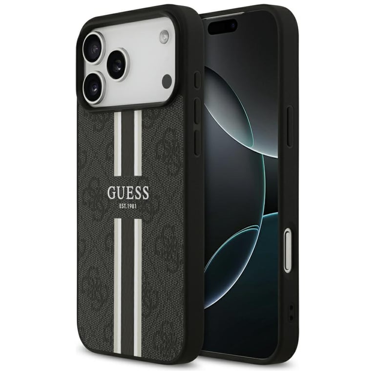 Guess 4G Étui MagSafe à rayures imprimées pour iPhone 17 Pro Max - vue 2
