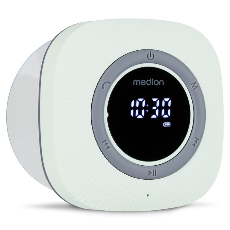 Radio de Douche MEDION FM Bluetooth IPX6 Ventouse de fixation - vue 6