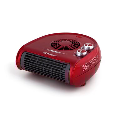 Orbegozo Fh 5033 Rojo Calefactor Horizontal 2500w De Potencia 2 Posiciones De Calor Y Función Ventilador