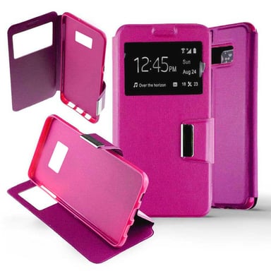 Funda Folio rosa compatible con Samsung Galaxy S8 Plus