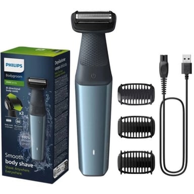 Tondeuse Corps Philips BG3027/05 Bleue et Grise pour Homme avec 3 Sabots Amovibles