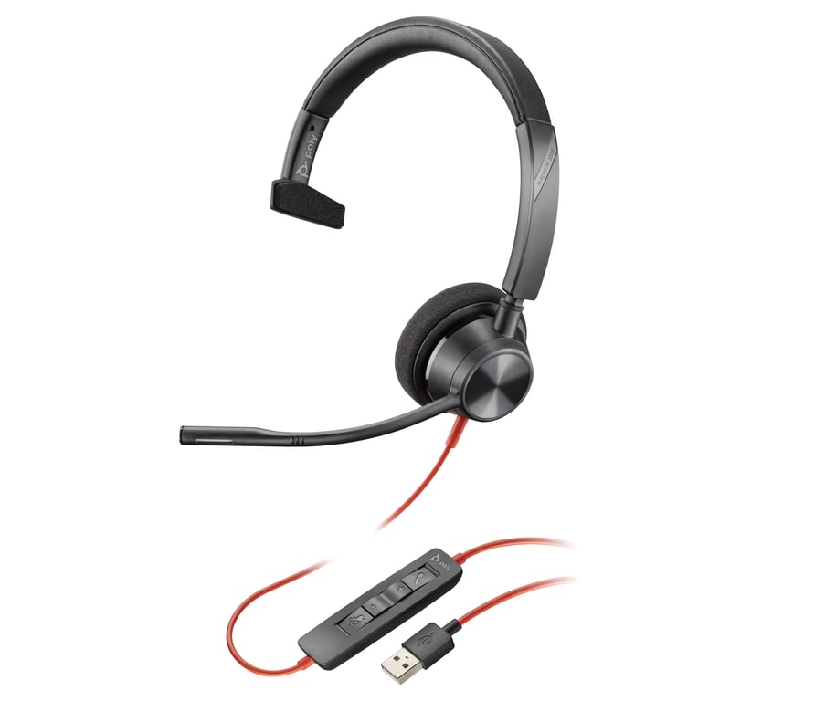 POLY Blackwire 5210 Casque Avec fil Arceau AppelsMusique USB Type A Neuf