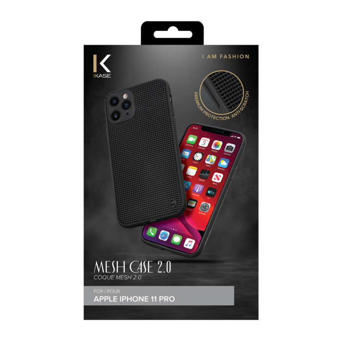 Coque Mesh 2.0 pour Apple iPhone 11 Pro, Minuit Noir