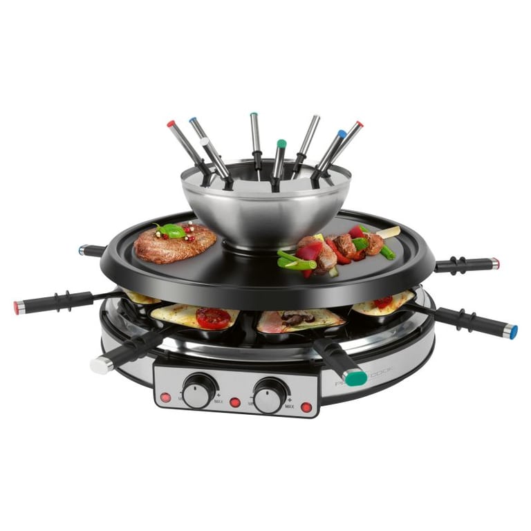 Appareil à raclette et fondue 8 personnes Proficook PC-RG/FD1245 - Neuf
