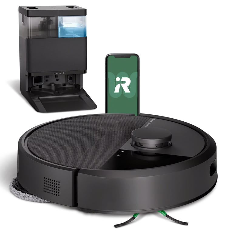 iRobot Roomba Plus 405 Combo Robot + AutoWash Base Multifonction Lavage et séchage des lingettes LiDAR Clearview - vue 2