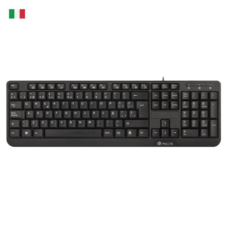 Clavier NGS FunkyV3 – AZERTY, USB, 12 Touches Multimédia, Résistant aux Éclaboussures - vue 6