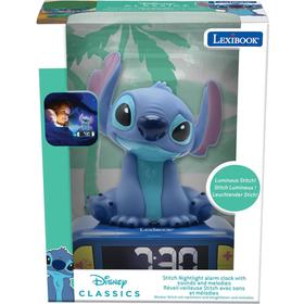 Réveil digital Stitch 3D avec veilleuse lumineuse et effets sonores