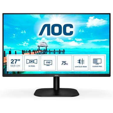 AOC 27B2DM Monitor de PC de pantalla plana de 68,6 cm (27'') 1920 x 1080 píxeles Full HD Negro