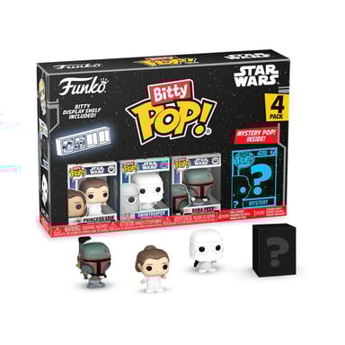 Pack 4 Figurines Funko Bitty Pop Star Wars S2 Leia