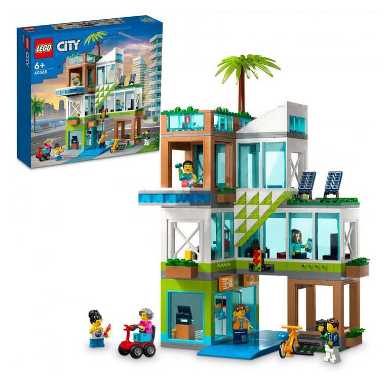 60365 LEGO City - Immeuble d'Habitation avec Minifigurines et Accessoires - Neuf