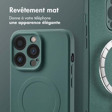 imoshion Coque Couleur avec MagSafe pour Apple iPhone 14 Pro - Vert foncé