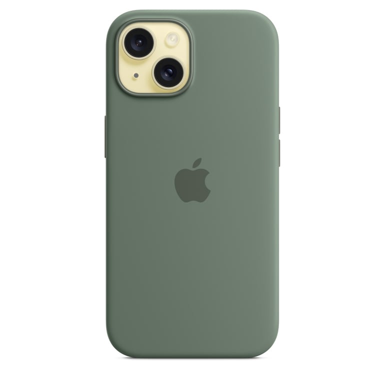 Funda de silicona con MagSafe para iPhone 15 Cypress
