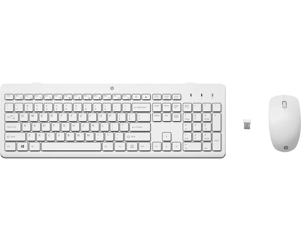 HP 230 Wireless Mouse and Keyboard Combo clavier Souris incluse RF sans fil Blanc - Neuf