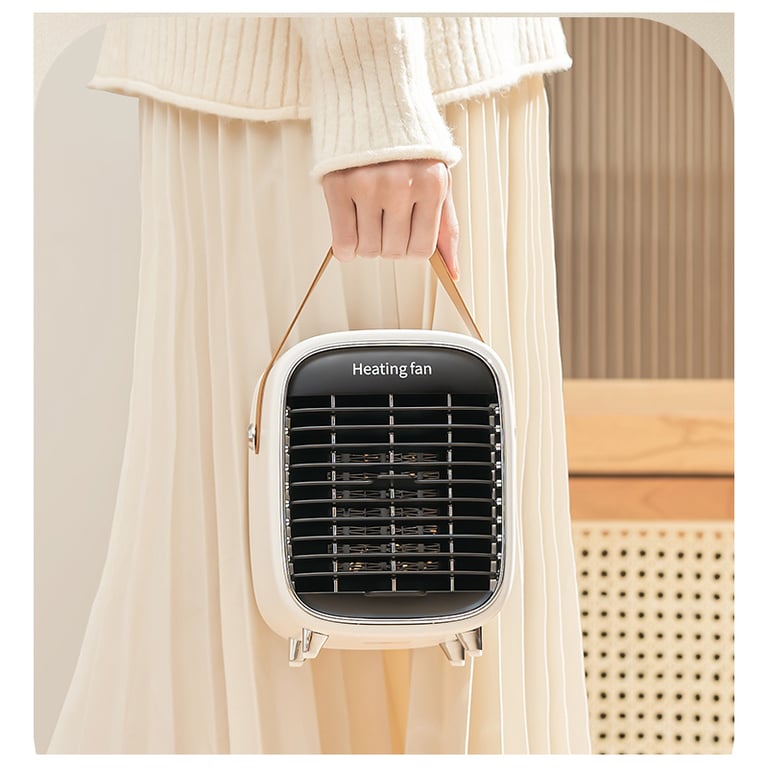 Radiateur soufflant en céramique au design rétro Neuf - vue 3