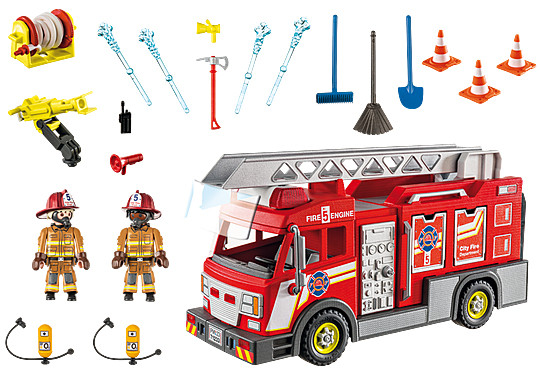 Playmobil City Action 71233 Camion De Pompiers Us - vue 3