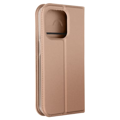 Funda para iPhone 15 Pro Solapa Tarjetero Soporte vídeo Dux Ducis Rosa