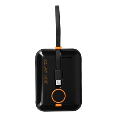 Powerbank 15000mAh Puerto USB 22.5W Cables USB-C y Lightning Pantalla LED LinQ
