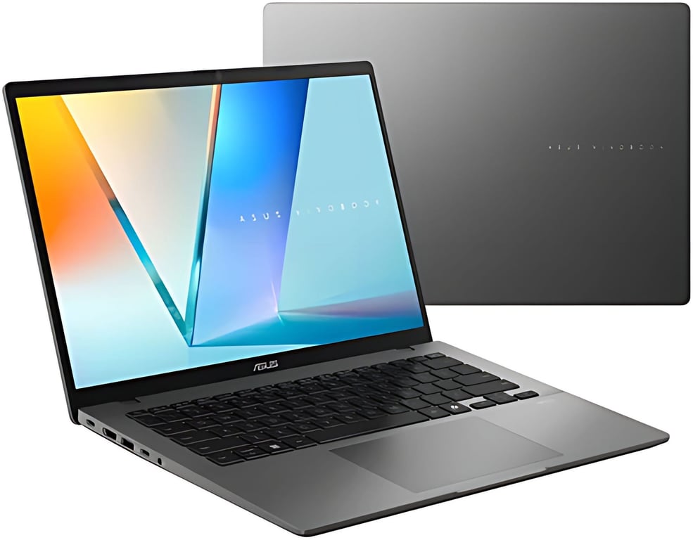 PC portable 14'' OLED AMD Ryzen AI 7 350 SSD Windows 11 Pro Clavier AZERTY rétroéclairé M3407K Alu Vivobook Neuf - vue 2