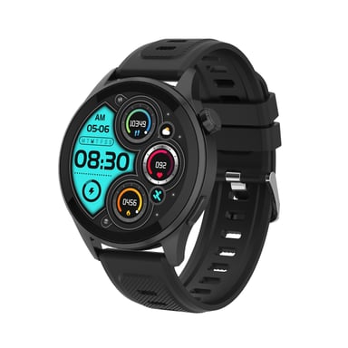 DCU Advance Tecnologic 34157085 smartwatche et montre de sport 3,66 cm (1.44'') AMOLED 46 mm Numérique 466 x 466 pixels Écran tactile Noir GPS (satellite)