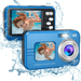 Fotocamera subacquea impermeabile 48MP/4K/zoom 16x/doppio schermo/messa a fuoco automatica Blue