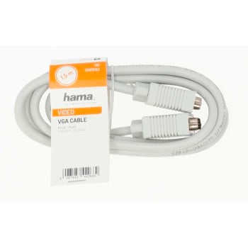 Hama 00200932 Cavo VGA da 1,5 m (D-Sub) Grigio