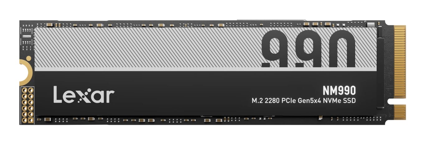 Lexar NM990 .2 PCI Express 5.0 NVMe - vue 3