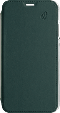 Custodia per iPhone 11 Pro Max pelle retro trasparente e portacarte